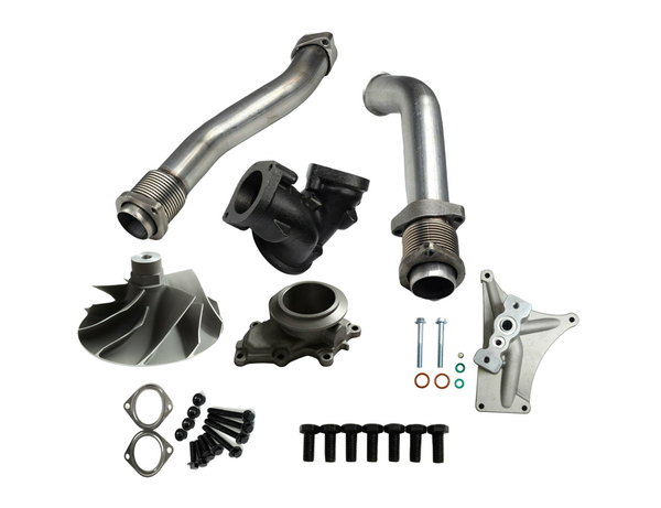 1999-2003 Ford 7.3L Diesel Up-Pipe Kit - Stainless Steel Bellowed Design with EBPV Option