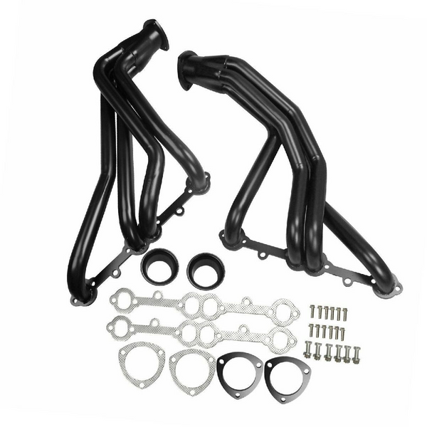 Chevy 63-84 305 Corvette Small Block 350 Black Long Tube Exhaust Header