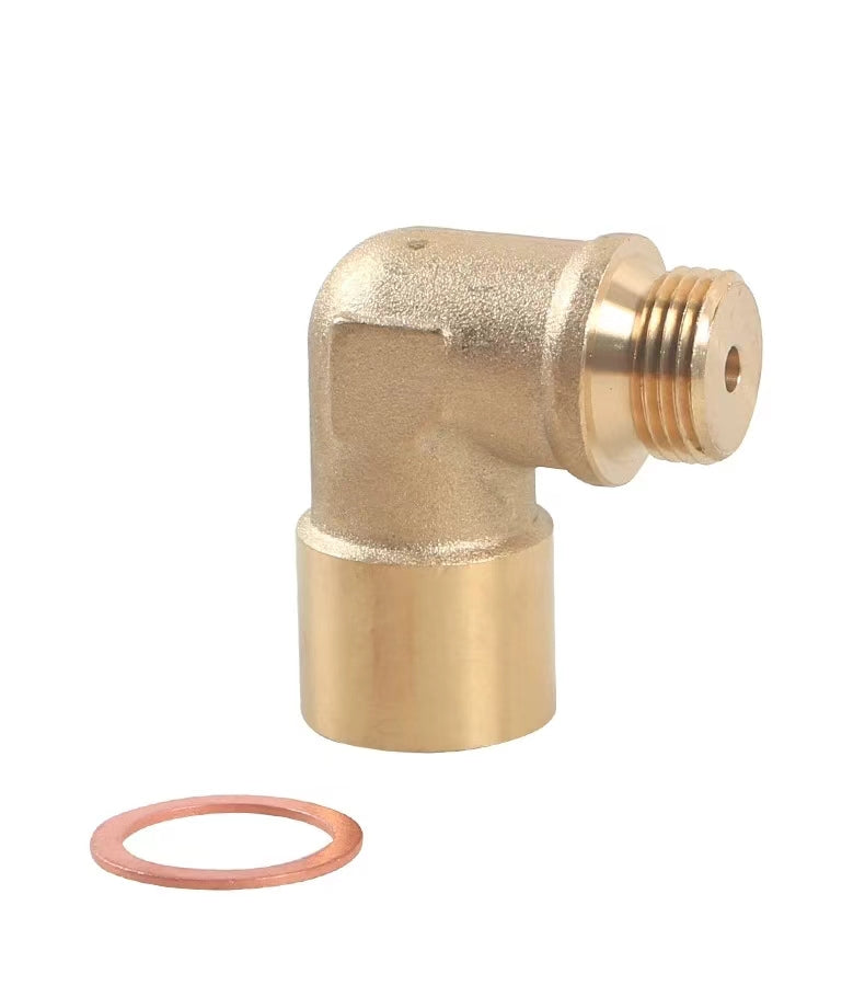 M18*1.5 Brass O2 oxygen sensor connector 90 degree General