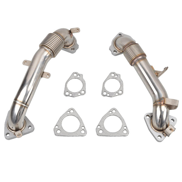 2017-2021 Chevy Silverado GMC Sierra 2500HD/3500HD 6.6L L5P Duramax Diesel 3.5" High Flow Exhaust Up Pipes