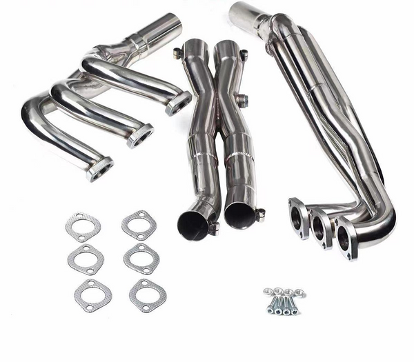 Stainless Steel E30 Exhaust Manifold Header for 1988-1993 BMW 3 Series - Direct Fit M20 Engine Compatibility