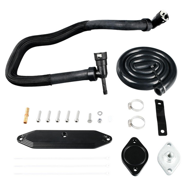 2011-2023 Ford 6.7L Powerstroke EGR Cooler Delete Kit incl a radiant pipe