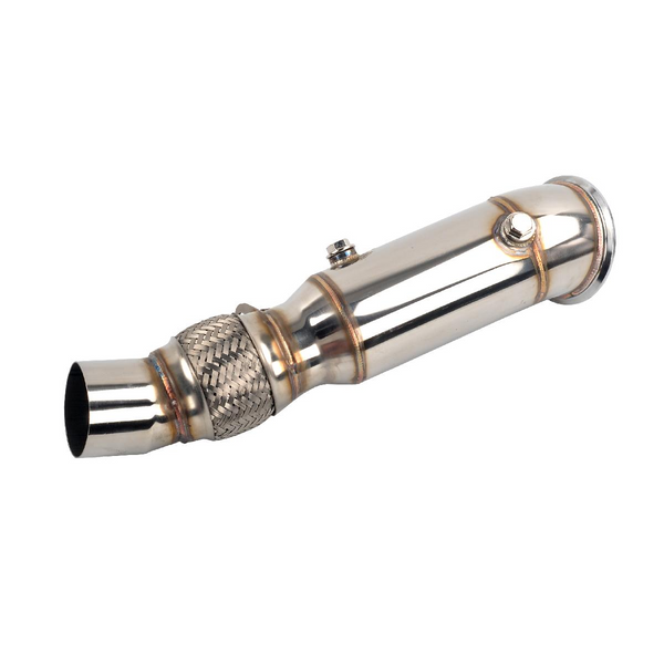 4" Downpipe For 2015+ BMW 535i 535ix F10 F11 Stainless Steel
