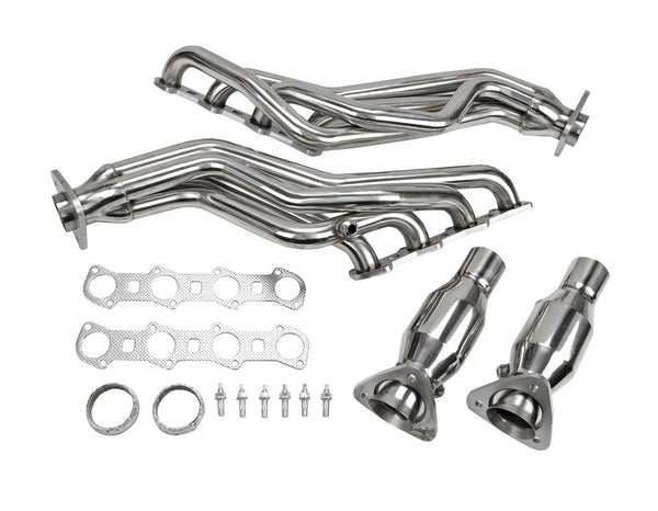Stainless Steel Header for Ford 1997-1999 F250 5.4L Long Tube Header with O2 Sensor and EGR