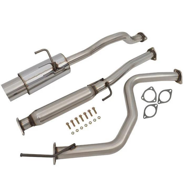 1992-2000 Honda Civic Exhaust System 1.5L/1.6L Compatible- 2.25" Catback 4.5" Flat Rolled Muffler Tip